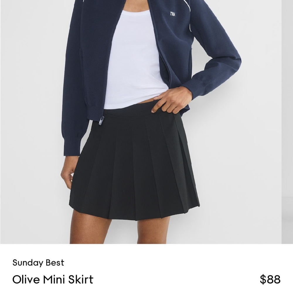 Aritzia Olive Mini Skirt